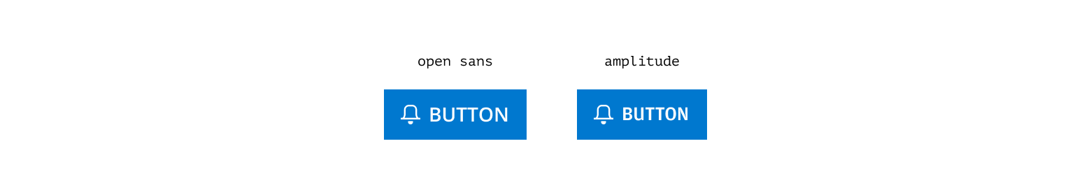 Styling options button font example